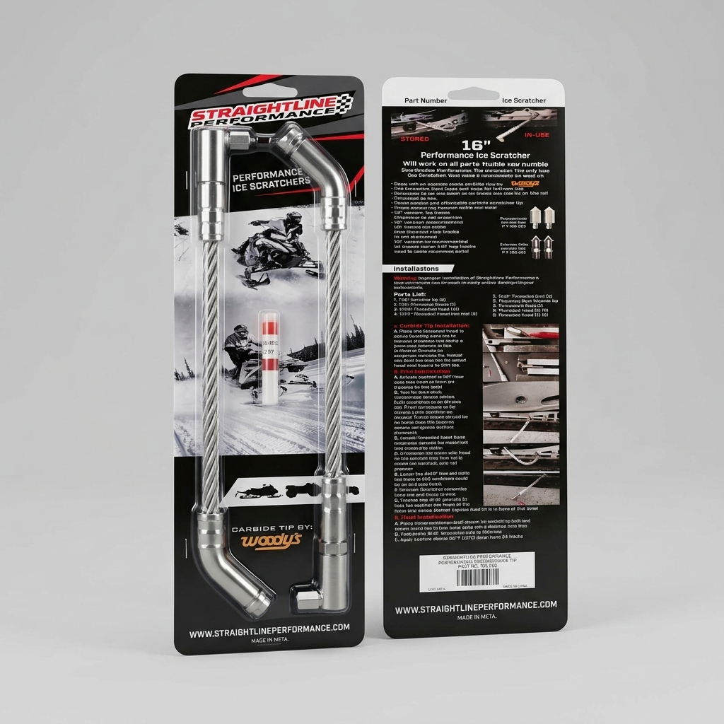 Straightline Performance A-Arm Ice Scratcher Combo kit Ski-Doo 2003-2023