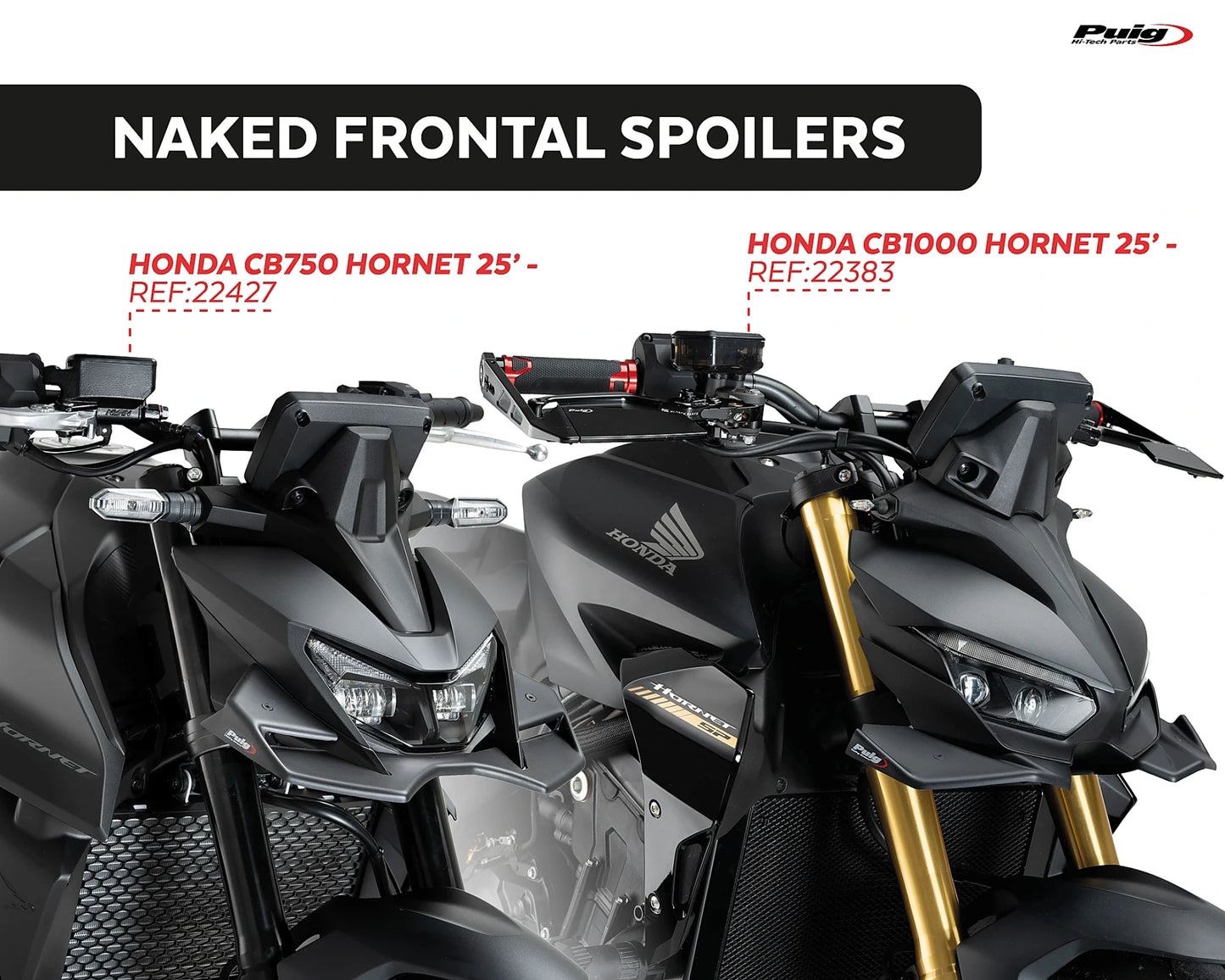Puig Naked Frontal Spoilers HONDA CB750 HORNET 2025-2026 - Adventure Parts
