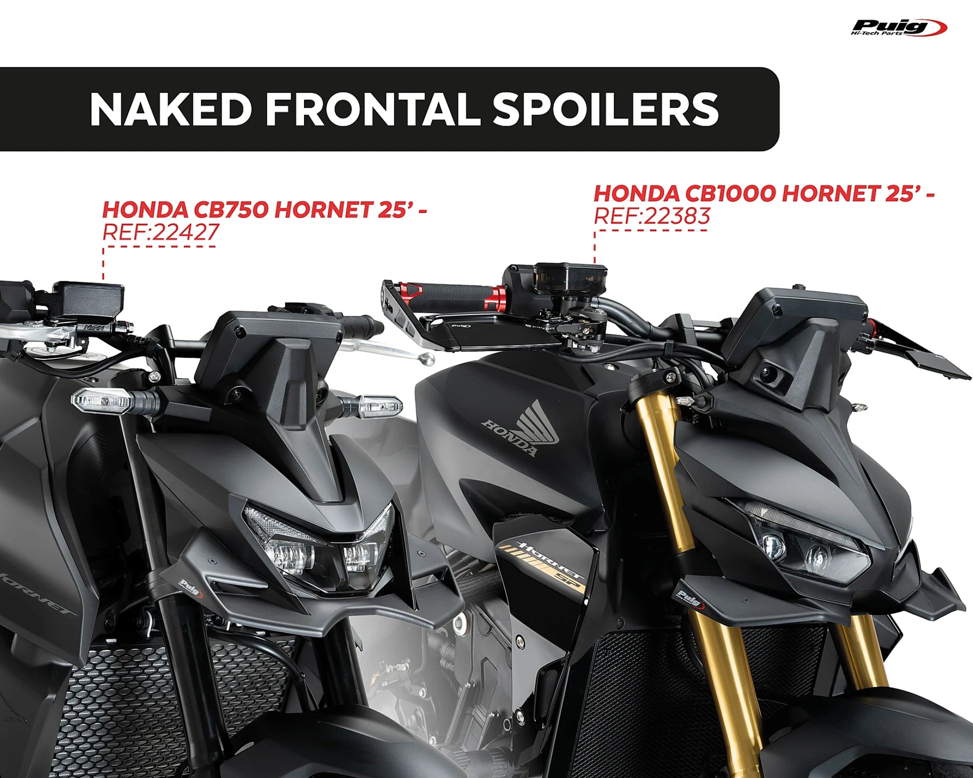 Puig Naked Frontal Spoilers HONDA CB750 HORNET 2025-2026 - Adventure Parts