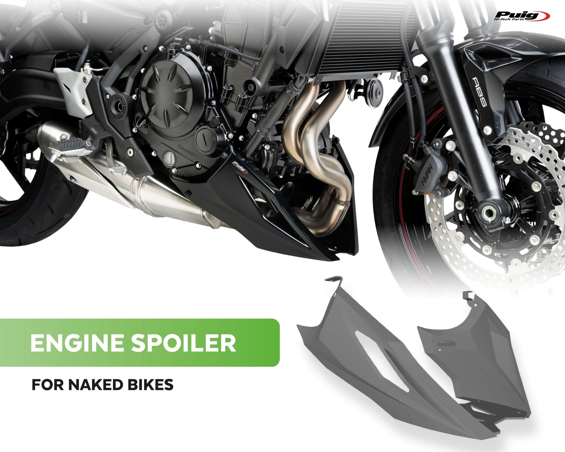 Puig Engine Spoiler Model 2 Kawasaki Z900 2025-2026 - Adventure Parts