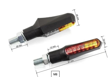 Puig Curve LED Turn Signal Lights (Sold in Pairs) - Rear