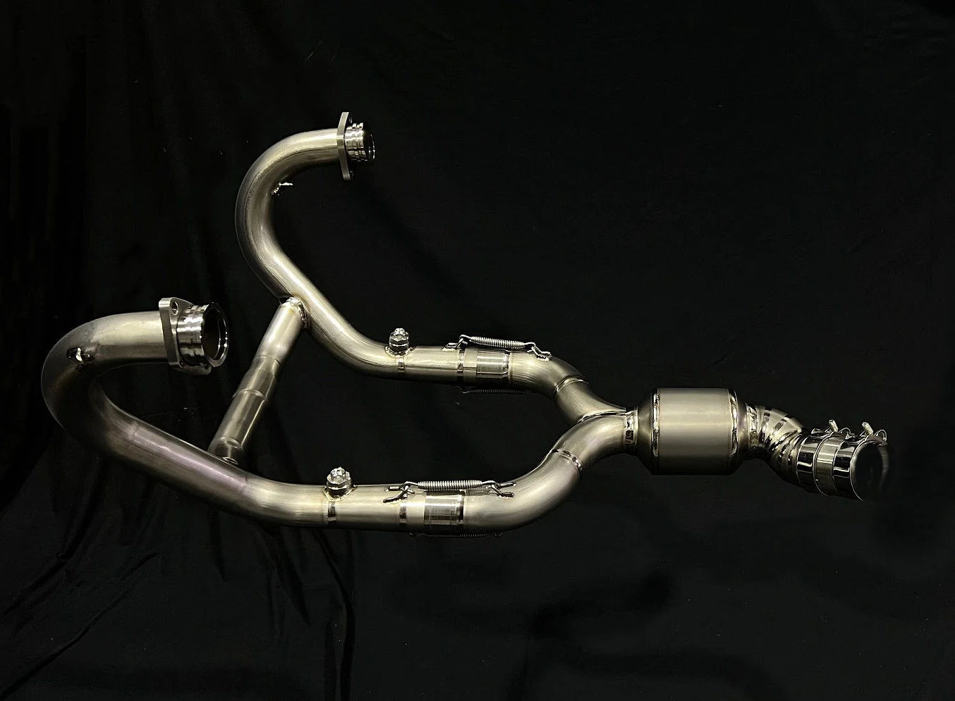 Vandemon Titanium Brushed Headers Box-Delete BMW R NINET 2014-2020