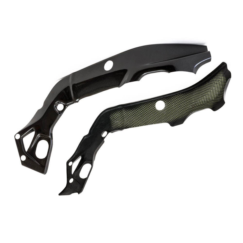 Hotbodies Racing Carbon Fiber Frame Guards BMW S1000RR 2020-2025 - Adventure Parts