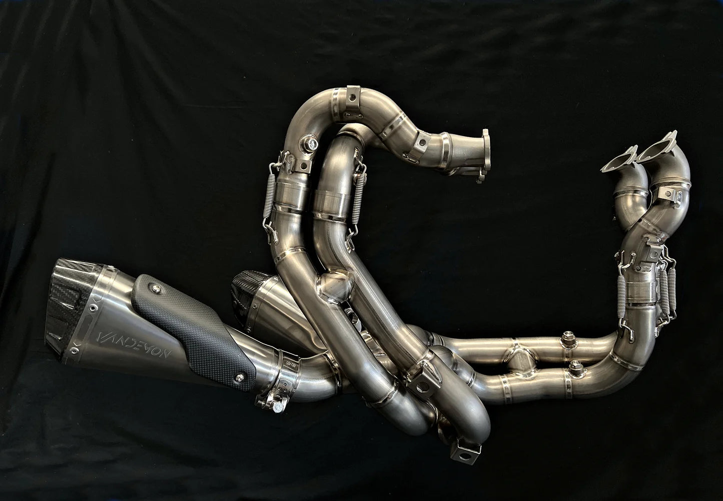 Vandemon Full Titanium Exhaust System Ducati V4 Panigale & Streetfighter 2018-2022