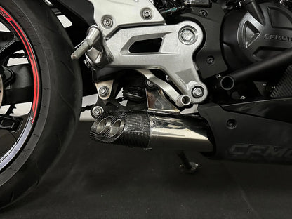 Vandemon Low Mount Single Side Exit Exhaust System CFMOTO 450SR, 450SR-S 2022-2024