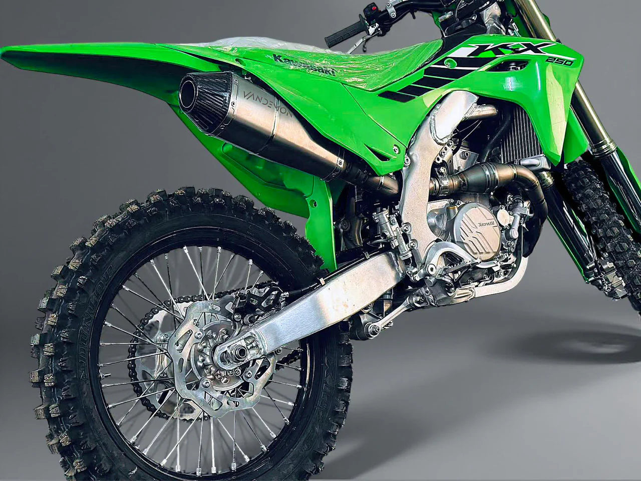 Vandemon Full Exhaust System Titanium Kawasaki KX250F 2025 - Adventure Parts