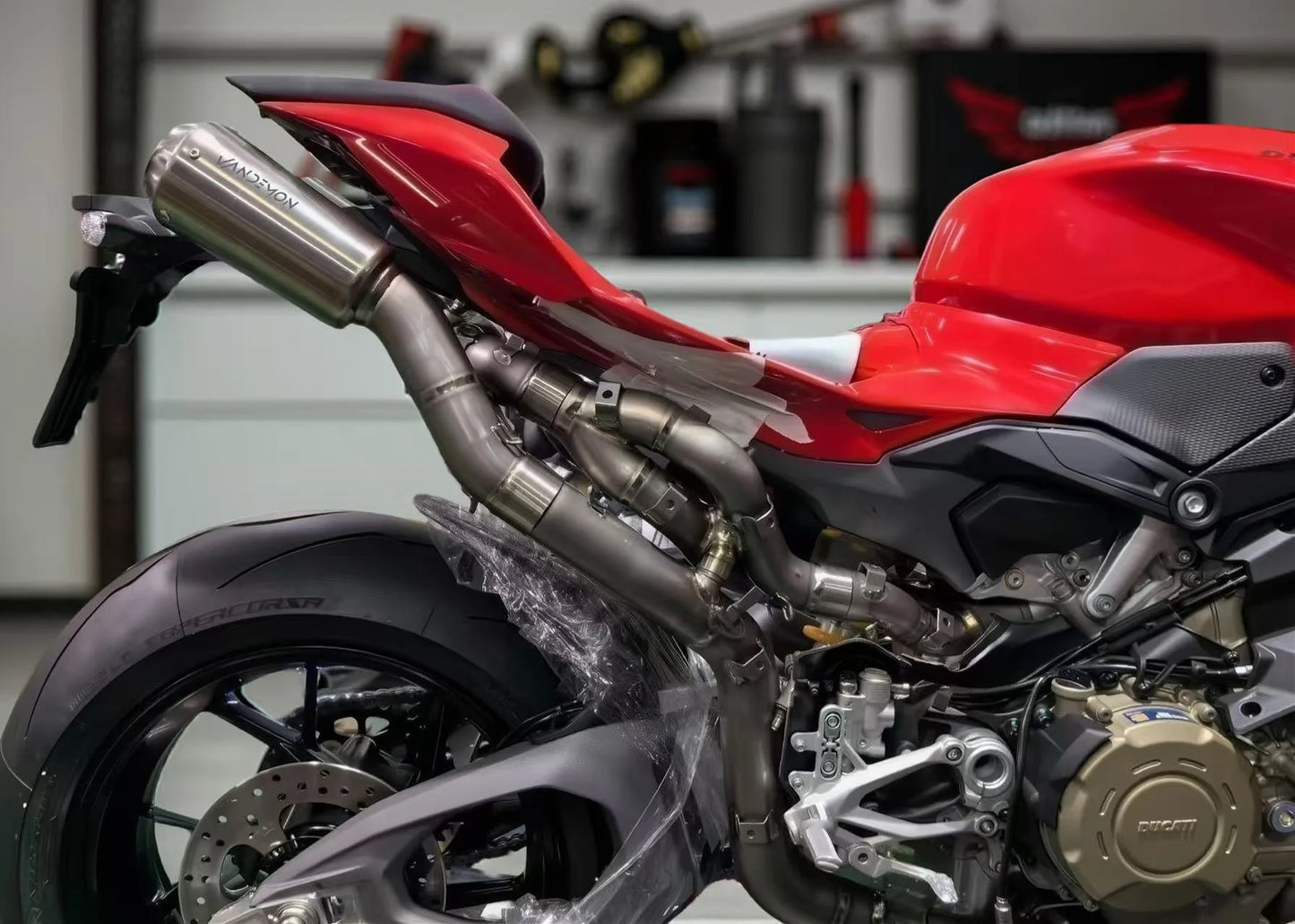 Vandemon High Mount Exhaust System Ducati Panigale V4 and V4S 2025 - Adventure Parts
