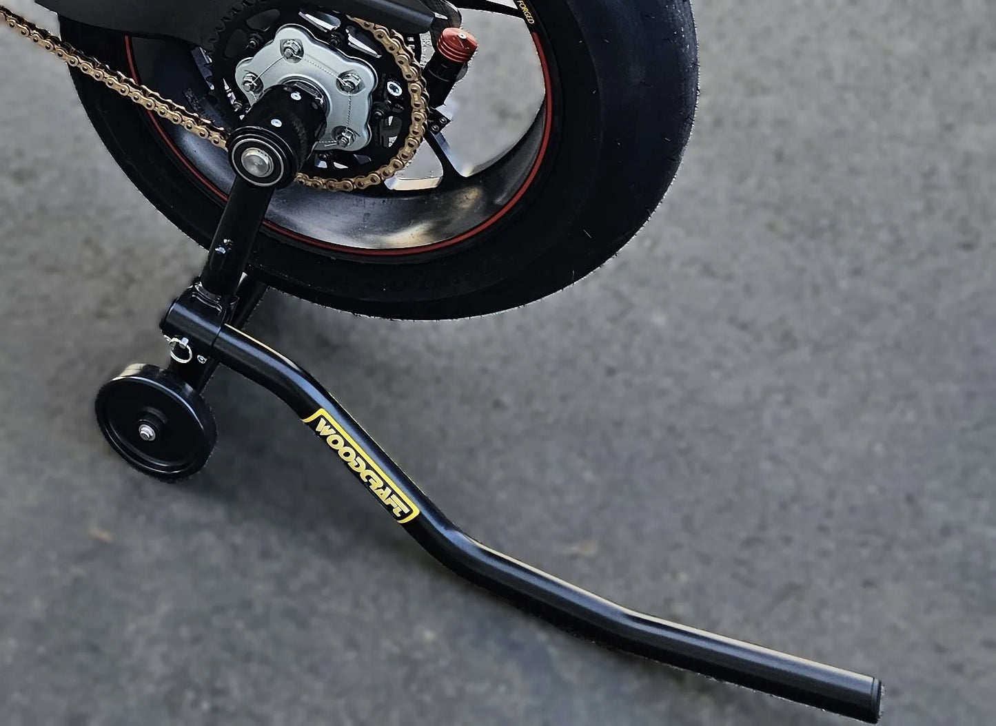 Woodcraft Single Sided Swingarm w/ Pin choice Motorcycle Stand - Adventure Parts