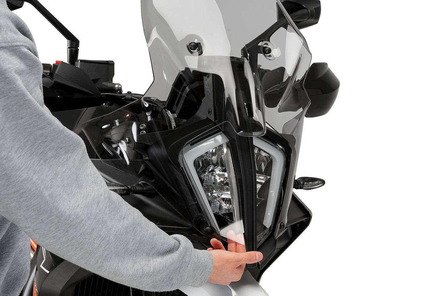 Puig Adhere Headlight Protector KTM 790 ADVENTURE 2023-2026 - Adventure Parts