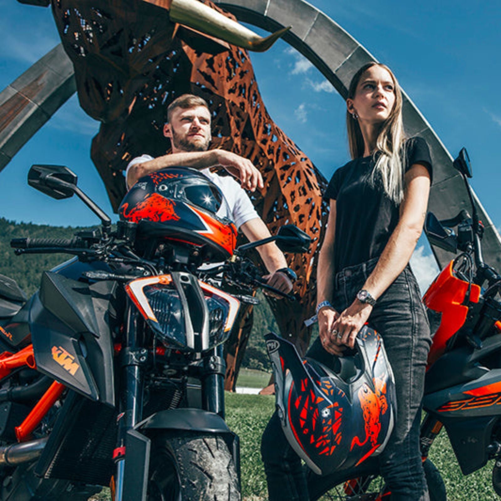 HJC I50 Red Bull Spielberg Off Road Motorcycle Helmet - Adventure Parts