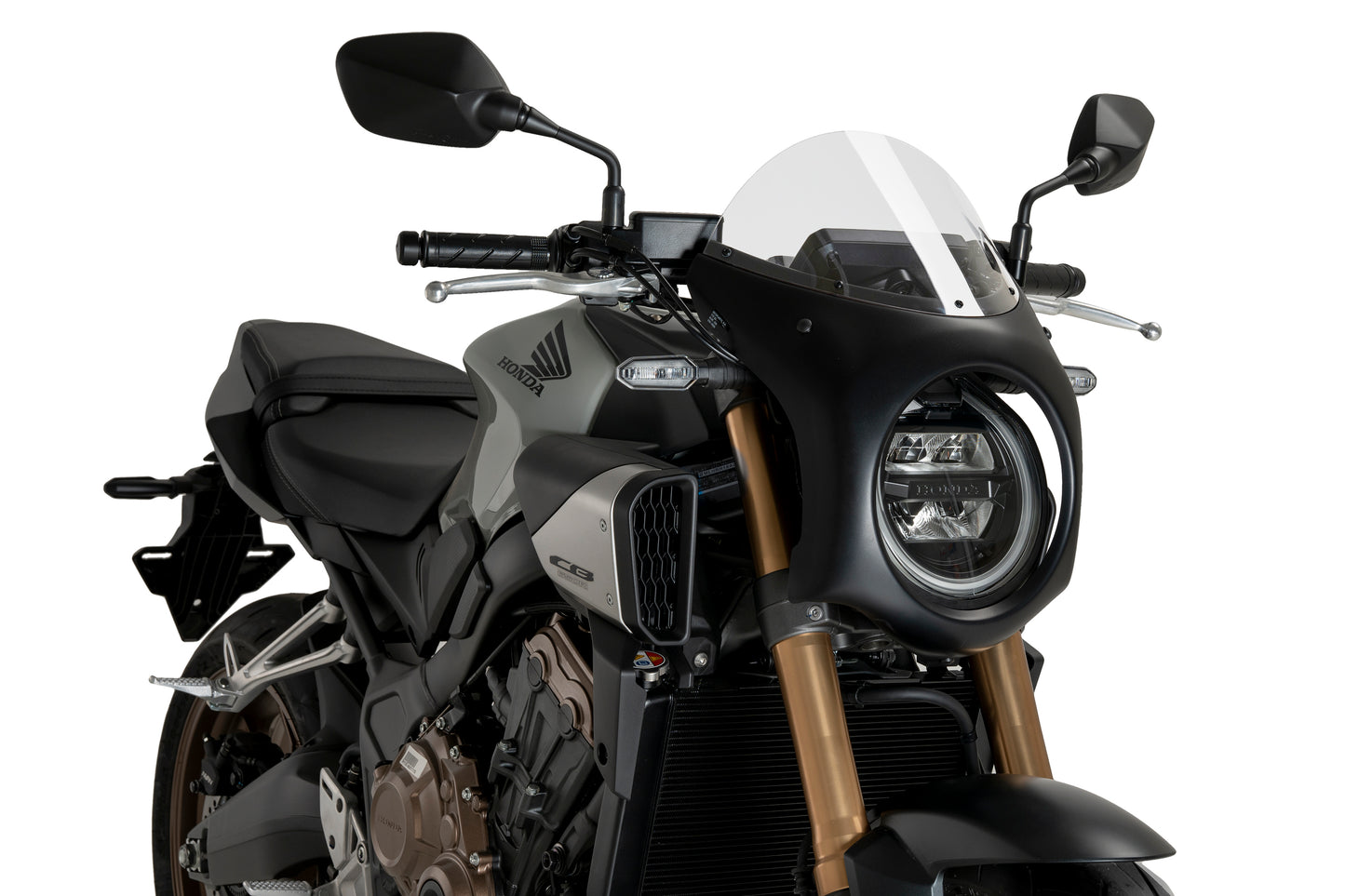 Puig Retro Semi Fairing Carbon Liquid HONDA CB650R NEO SPORTS CAFE 2024-2025