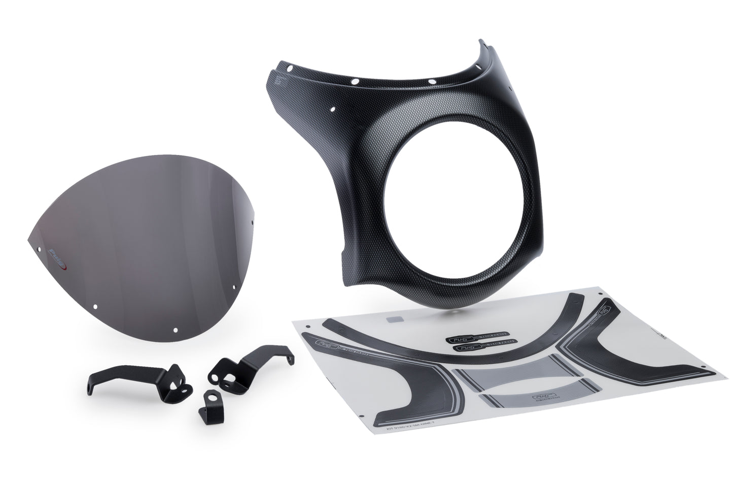 Puig Retro Semi Fairing Carbon Liquid HONDA CB650R NEO SPORTS CAFE 2024-2025