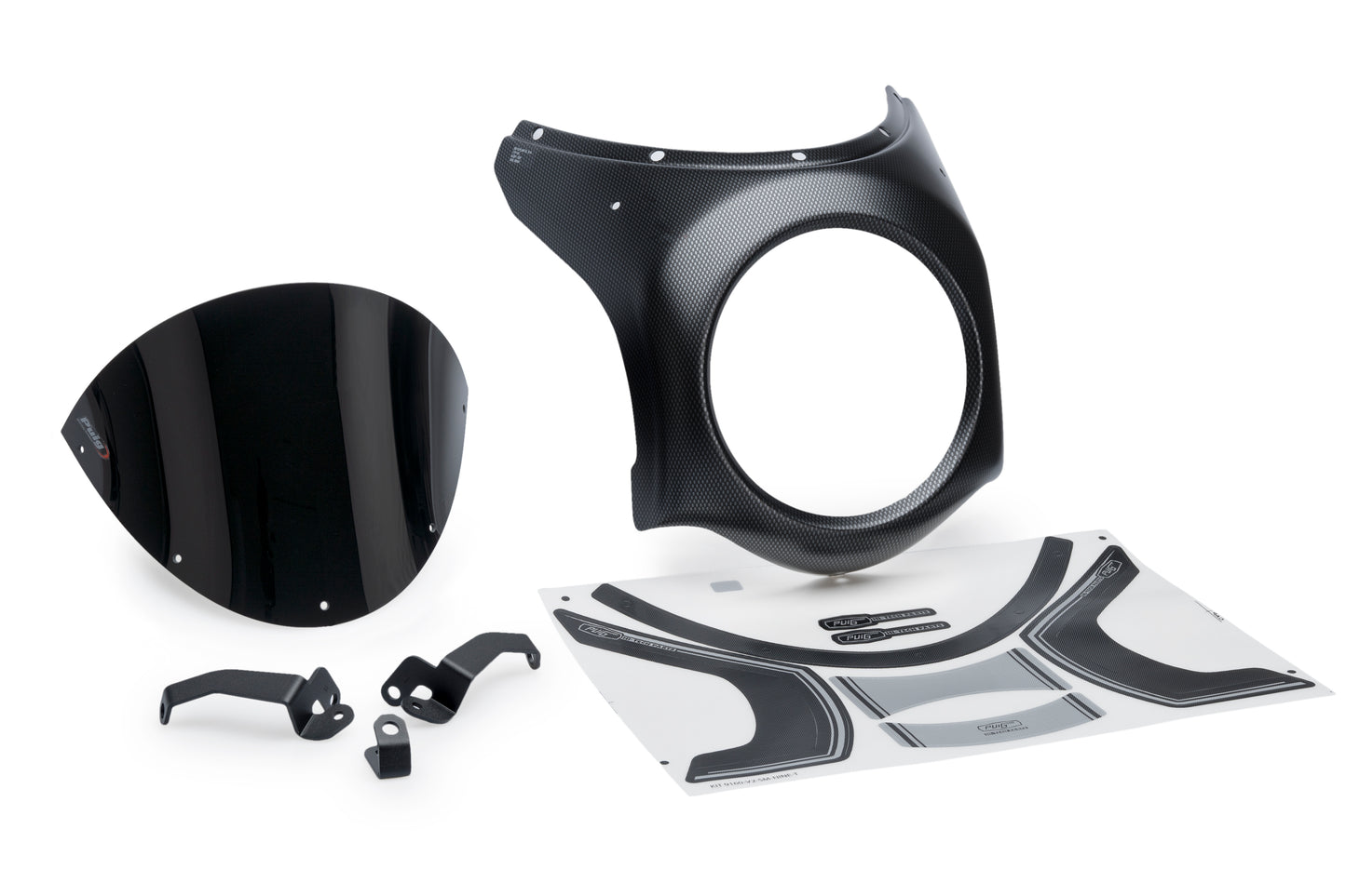 Puig Retro Semi Fairing Carbon Liquid HONDA CB650R NEO SPORTS CAFE 2024-2025