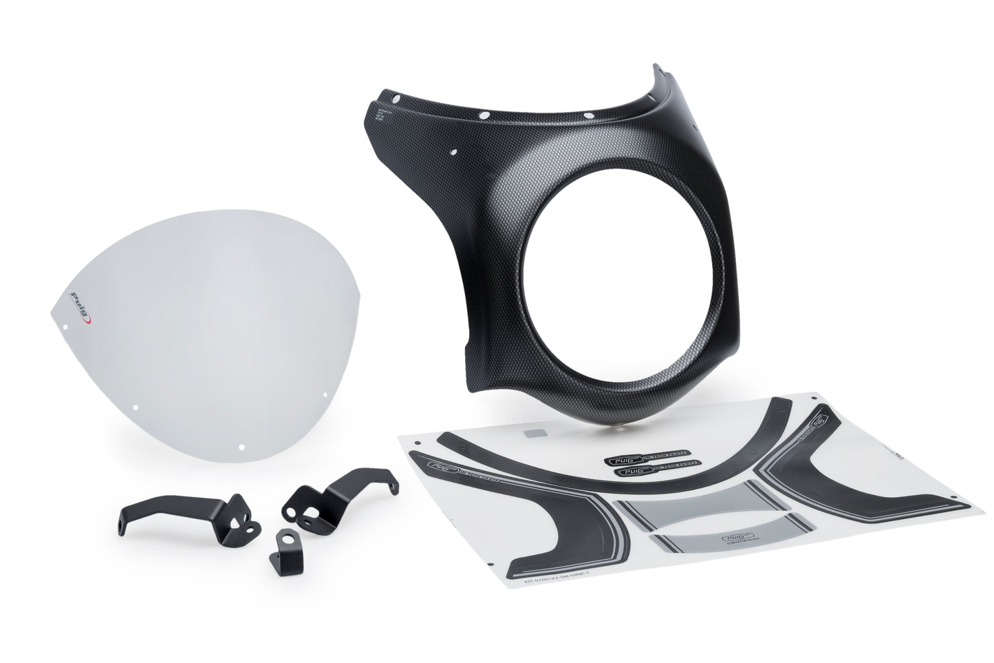 Puig Retro Semi Fairing Carbon Liquid HONDA CB650R NEO SPORTS CAFE 2024-2025