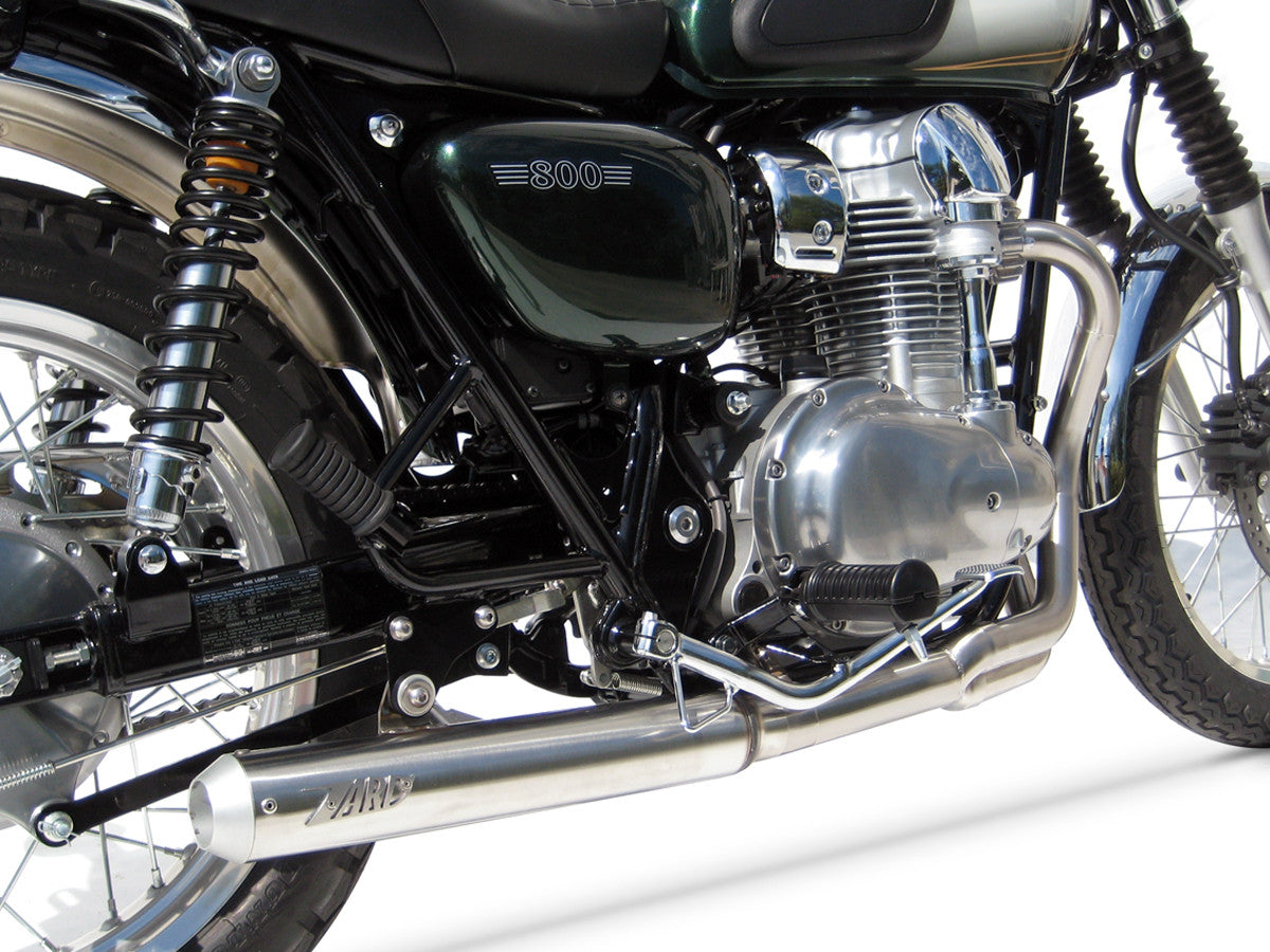 ZARD Exhaust "Cross" Full Kit Kawasaki W800 2010-2017 - Adventure Parts