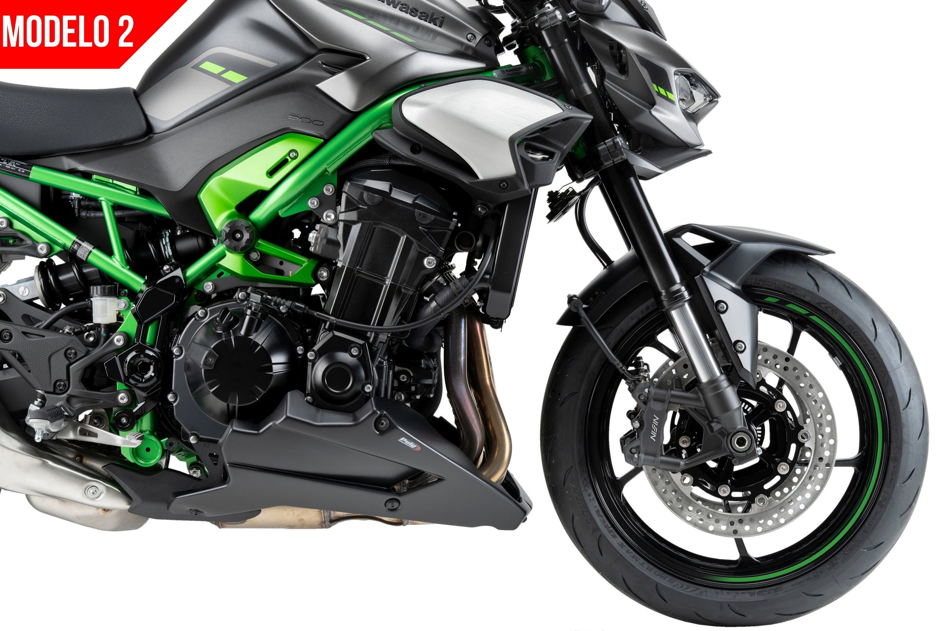 Puig Engine Spoiler Model 2 Kawasaki Z900 2025-2026 - Adventure Parts