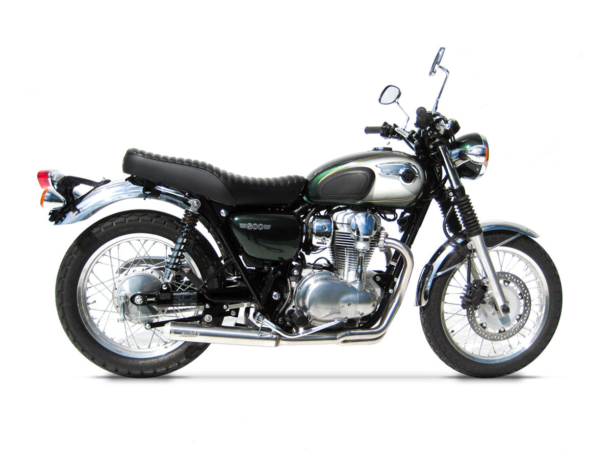 ZARD Exhaust "Cross" Full Kit Kawasaki W800 2010-2017 - Adventure Parts
