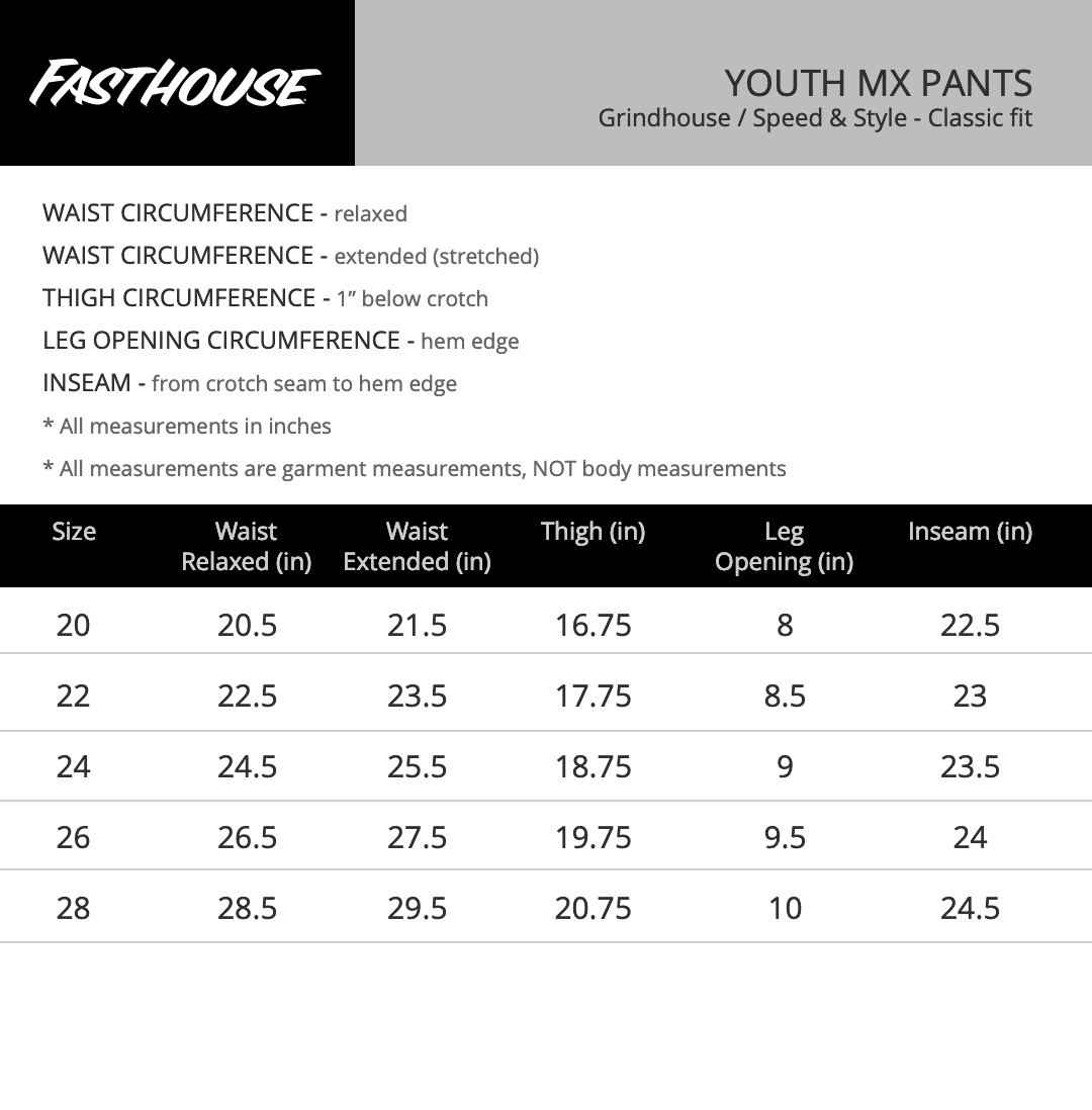 Fasthouse Youth Grindhouse Bereman Pant - Adventure Parts