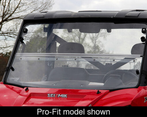 Seizmik Windshield Versa-Fold (UV Resistant Poly) ? Polaris Mid-Size Round Tube Ranger