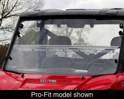 Seizmik Windshield Versa-Fold (UV Resistant Poly) ? Polaris Mid-Size Round Tube Ranger