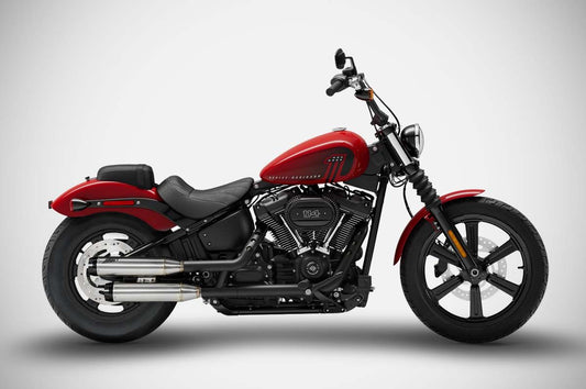 ZARD Slip-Ons Overlapped Exhaust Harley Davidson Street Bob 114 2017-2024 - Adventure Parts