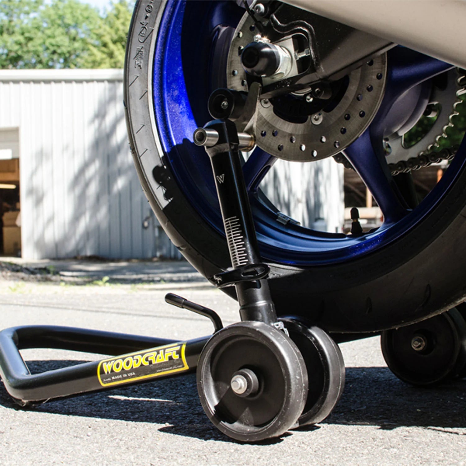 Woodcraft Adjustable Rear Spool Motorcycle Stand - Adventure Parts