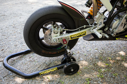 Woodcraft Ohvale Rear Adjustable Spool - 12" Tire Motorcycle Stand - Adventure Parts