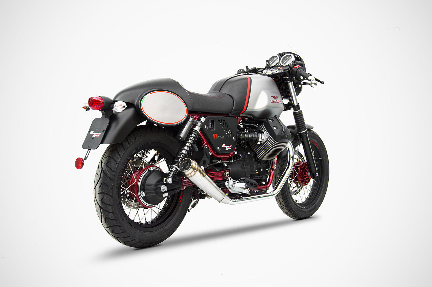 ZARD Exhaust "Racer" Slip-On Moto Guzzi V7 Ii Racer 2015-2017 - Adventure Parts