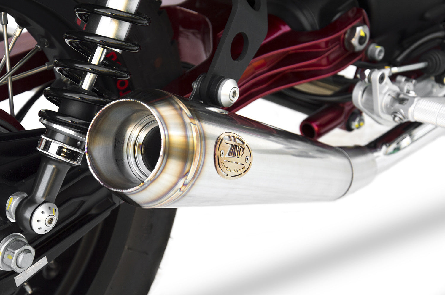 ZARD Exhaust "Racer" Slip-On Moto Guzzi V7 Ii Racer 2015-2017 - Adventure Parts