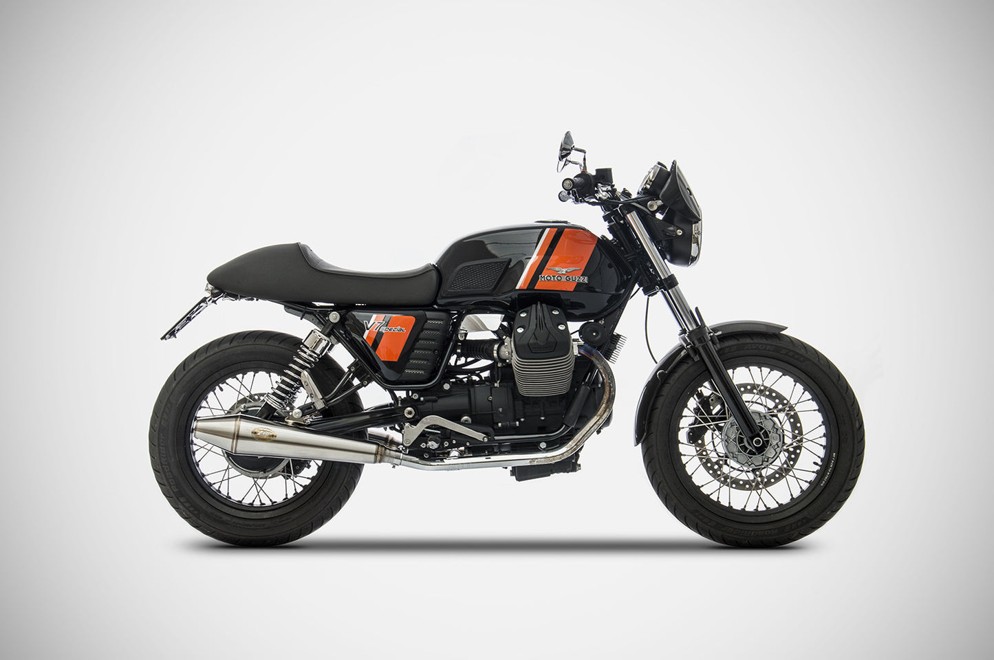 ZARD Exhaust Slip-Ons "Conical" Moto Guzzi V7 Classic 2008-2012 - Adventure Parts