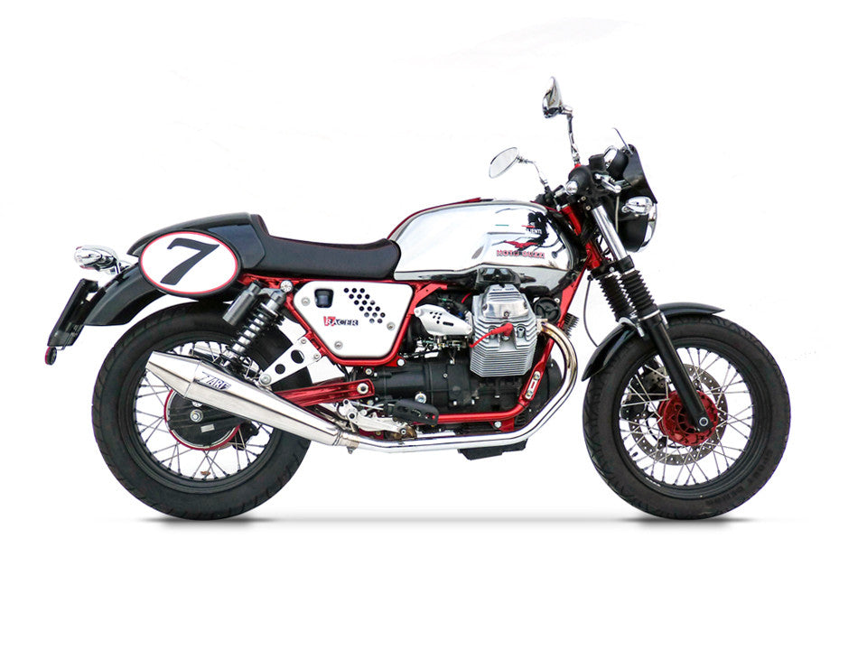 ZARD Exhaust Slip-Ons "Conical" Moto Guzzi V7 Cafe' Racer 2009-2012 - Adventure Parts