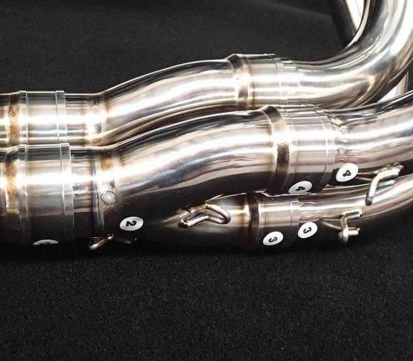 Vandemon Performance Polished Titanium Exhaust System Kawasaki Ninja H2/H2R 2015-2026