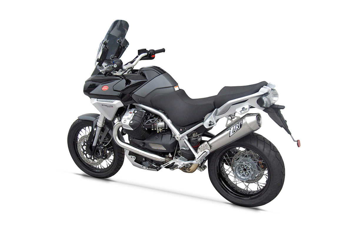 ZARD Exhaust Slip-On "Conical" Moto Guzzi Stelvio 2011-2016 - Adventure Parts