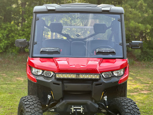 Seizmik Toolless Versa-Vent UV Resistant Polycarbonate Windshield Kit Can-Am Defender - Adventure Parts