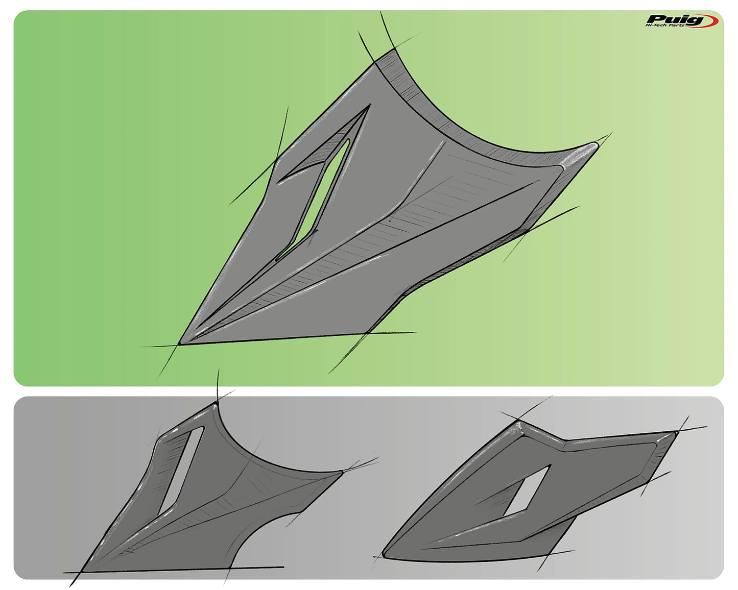 Puig Engine Spoiler Yamaha MT-07 2025-2026 - Adventure Parts