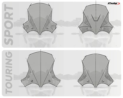 Puig Touring Screen MOTO GUZZI V85 STRADA 2024-2026 - Adventure Parts
