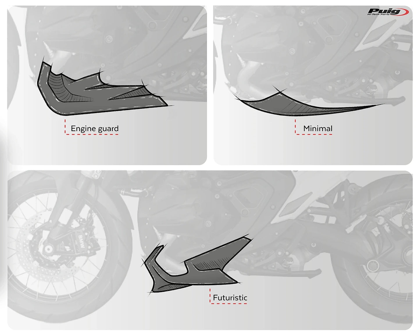 Puig Engine Spoilers Pista #6 BMW R1300GS 2023-2026 - Adventure Parts