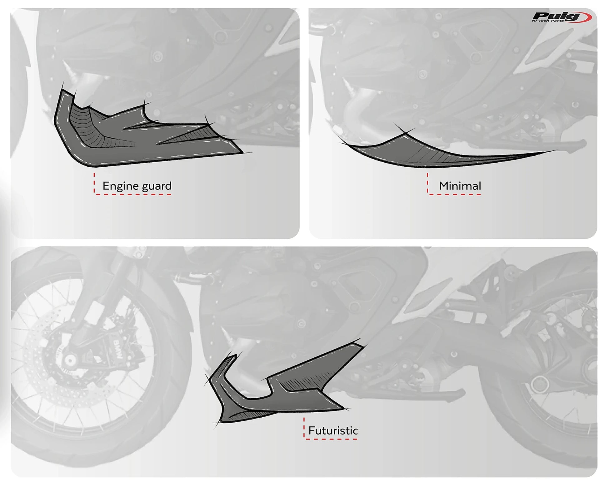 Puig Engine Spoilers Pista #6 BMW R1300GS 2023-2026 - Adventure Parts