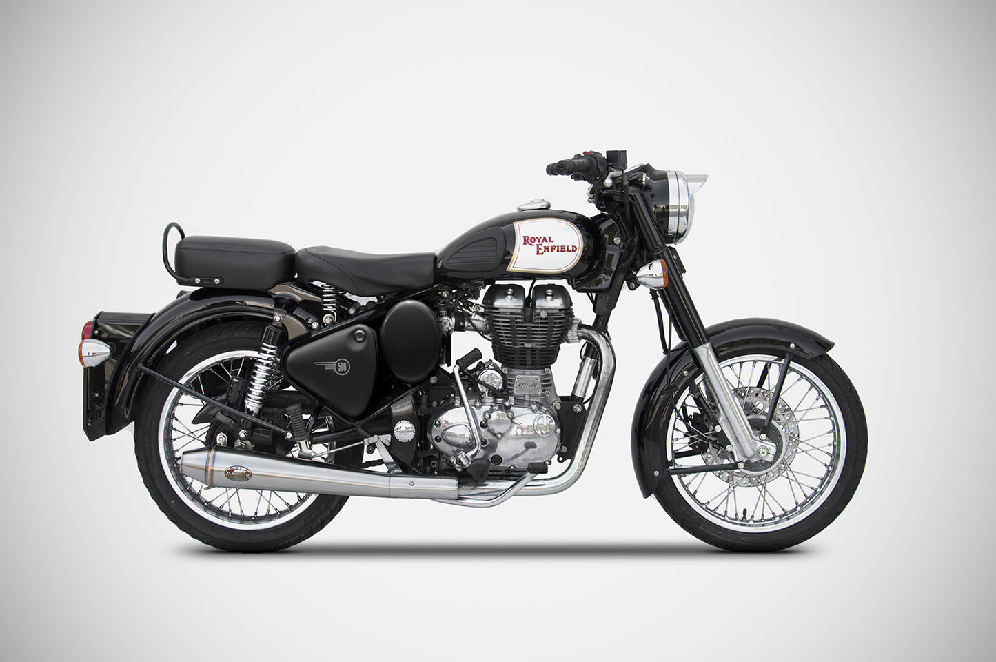 ZARD Exhaust Slip-On "Conical" Royal Enfield Bullet 350 / 500 2006-2009 - Adventure Parts