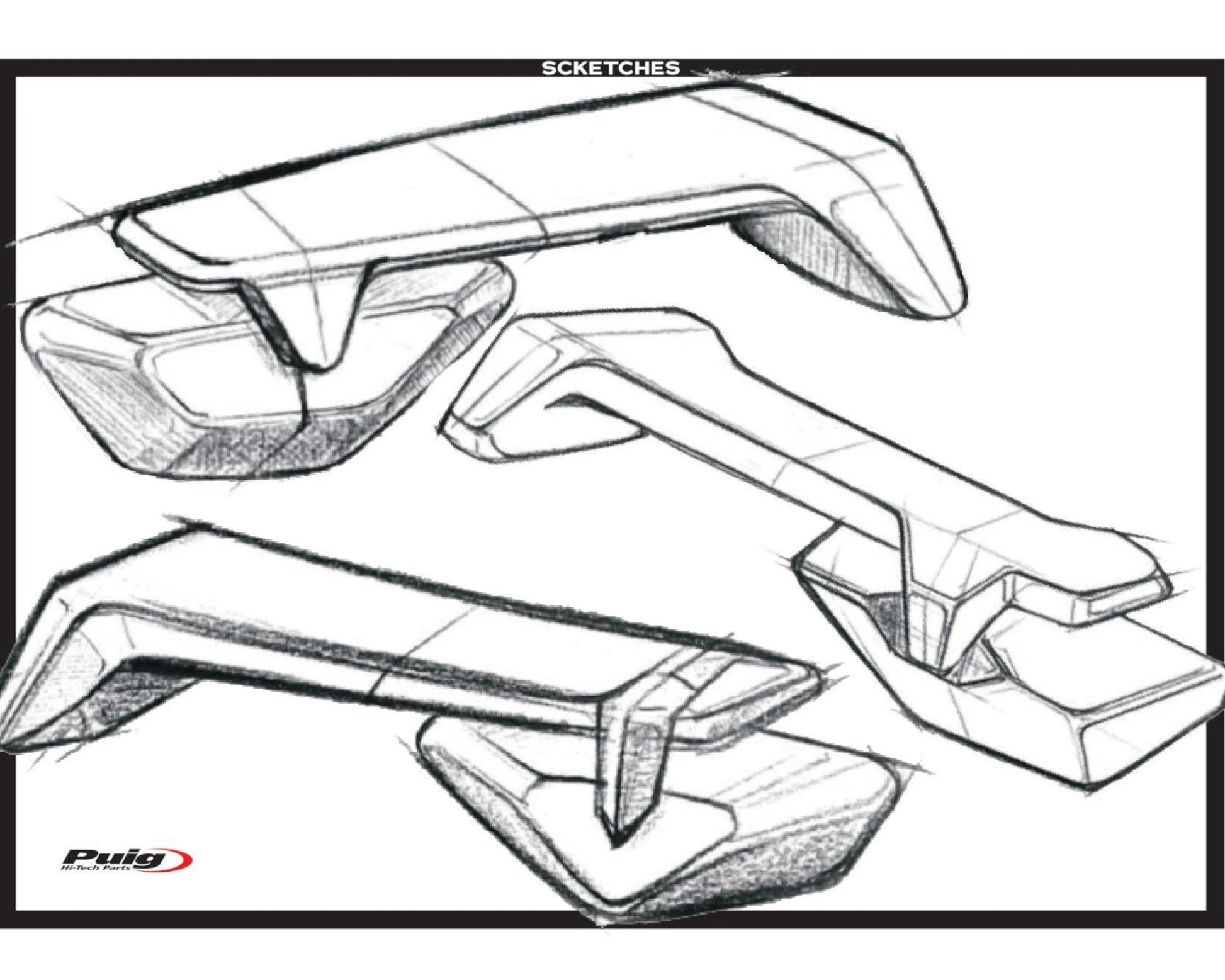 Puig Rearview Mirror Aileron Left Kawasaki Ninja 400 2018-2025 - Adventure Parts