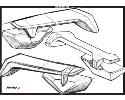 Puig Rearview Mirror Aileron Left Kawasaki Ninja 400 2018-2025 - Adventure Parts