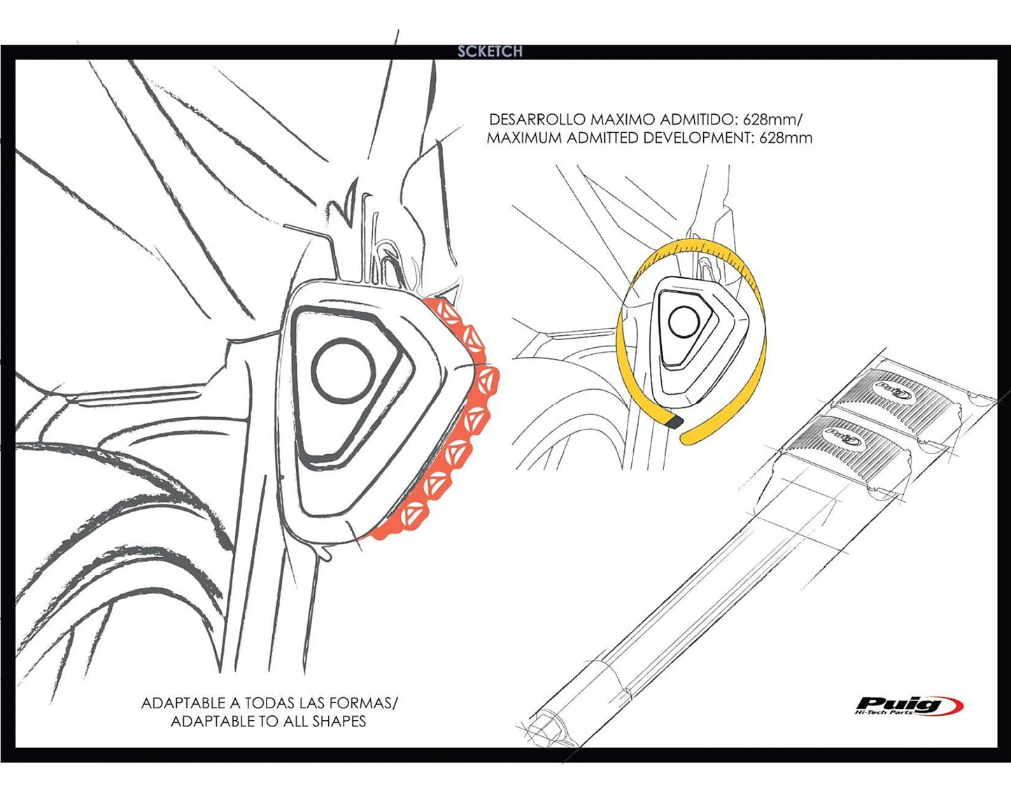 Puig Exhaust Protector Universal - Adventure Parts