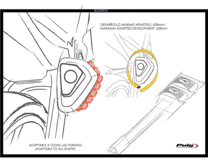 Puig Exhaust Protector Universal - Adventure Parts