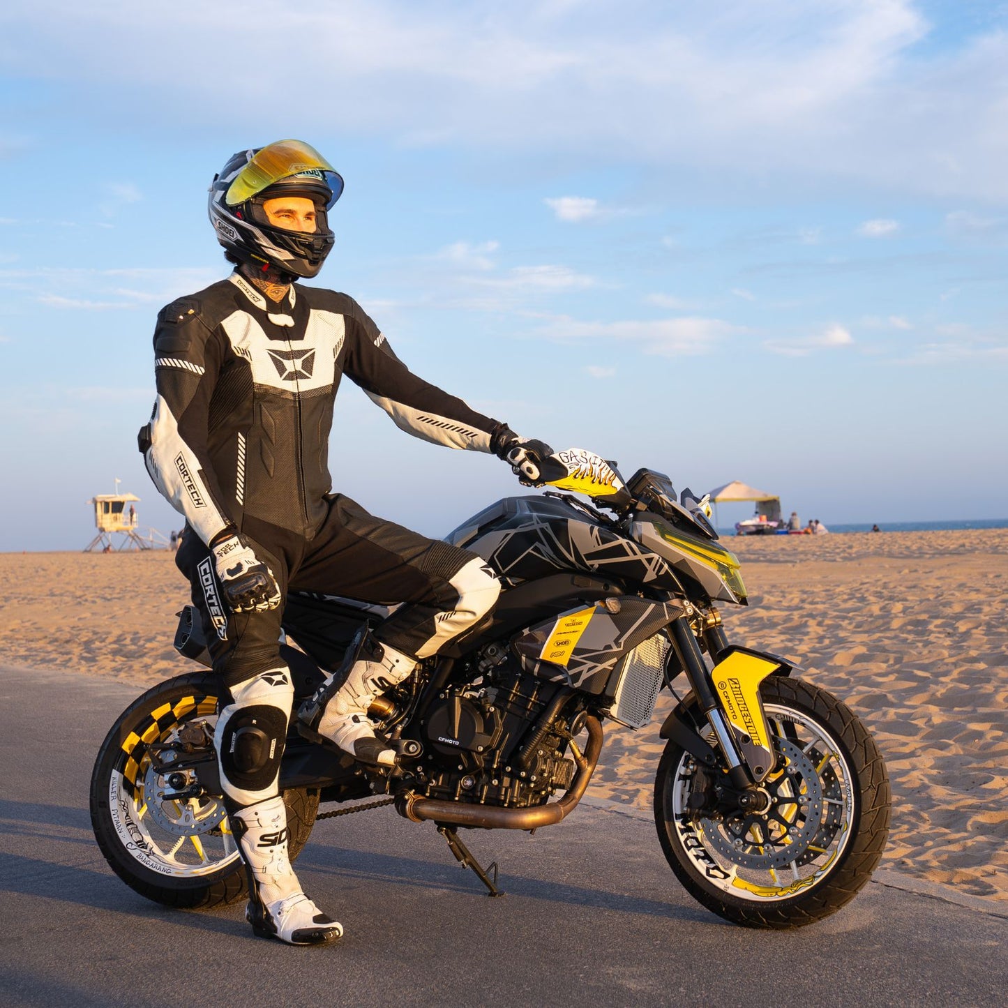 Cortech Revo Sport Air Men's 1-Piece Leather Suit - Adventure Parts