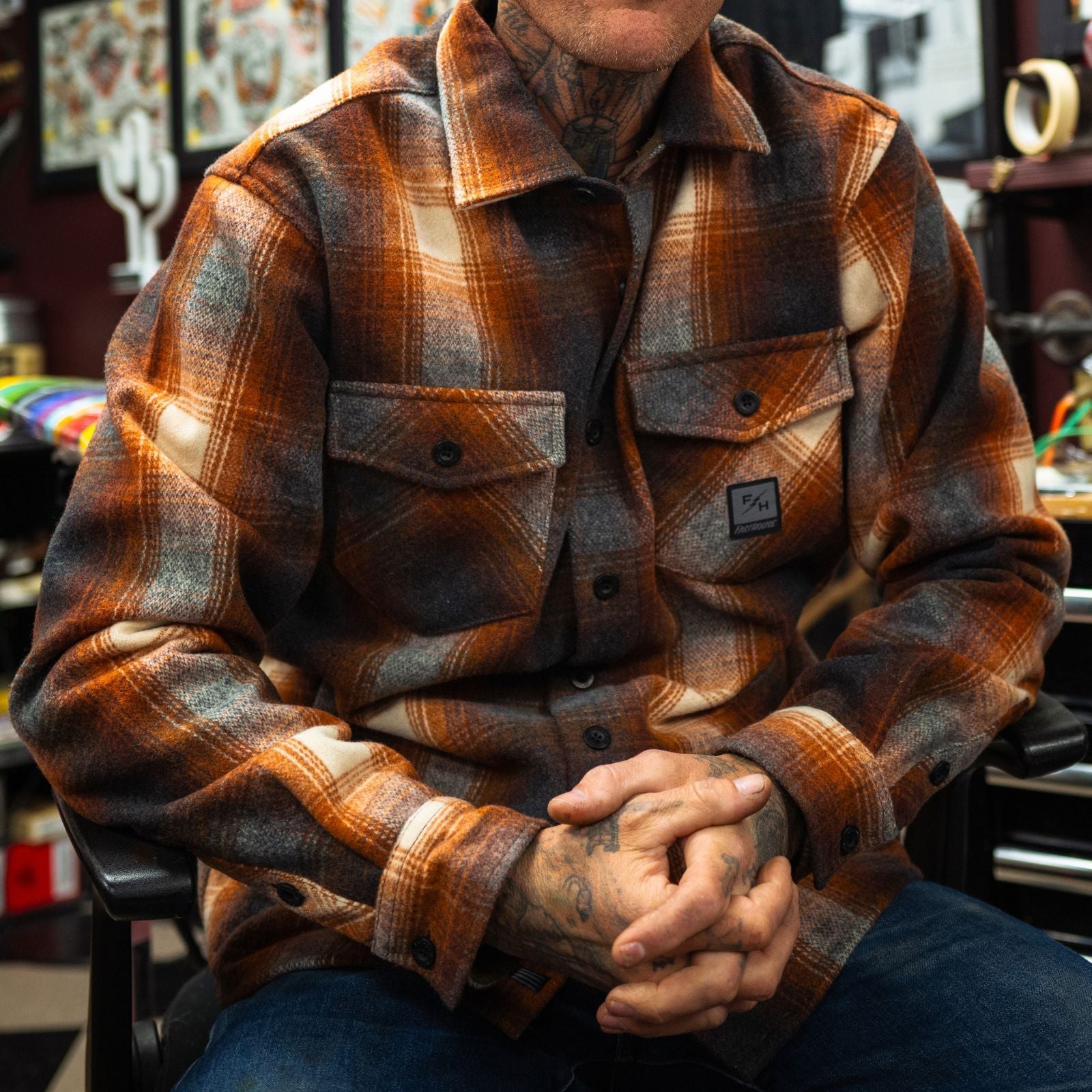 Fasthouse Folsom Heavyweight Flannel - Adventure Parts