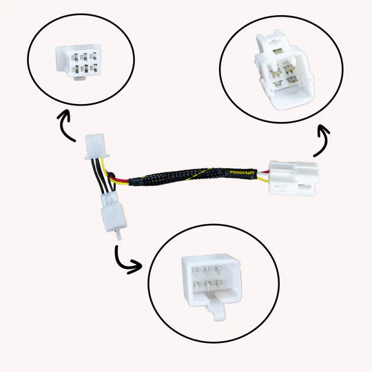 Woodcraft Keyswitch Elimination Harness Kawasaki Z400/ABS 2019-2022