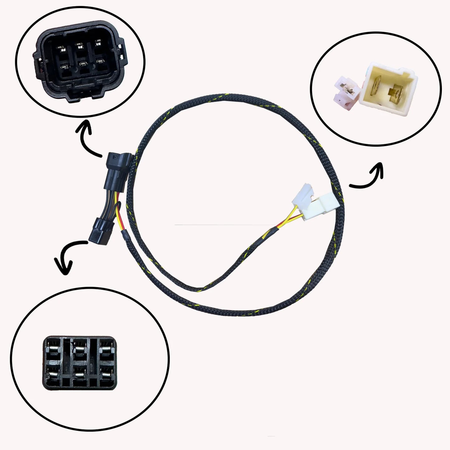 Woodcraft Keyswitch Elimination Harness W/Immobilizer Yamaha YZF-6R 2023-2024
