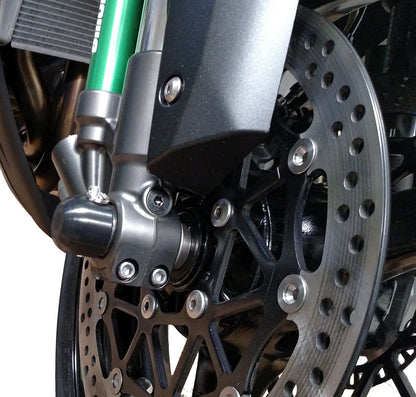 Woodcraft Front Axle Sliders Kawasaki ZX-10R/6R, H2 2003-2026