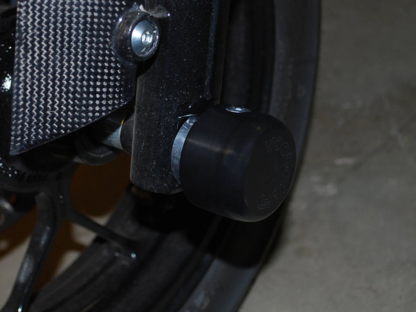 Woodcraft Front Axle Slider Kit Kawasaki Z125 Pro 2017-2026