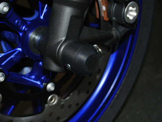 Woodcraft Front Axle Slider Kit Yamaha FZ09, FJ09, XSR900 2014-2026